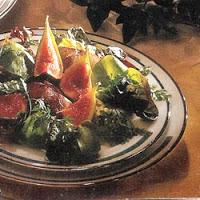 Salade aux foies et figues