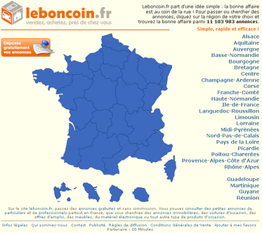 site leboncoin LeBoncoin.fr : le spécialiste des petites annonces