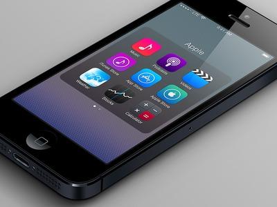 iOS 7 sur iPhone: Comment mettre des dossiers dans des dossiers...