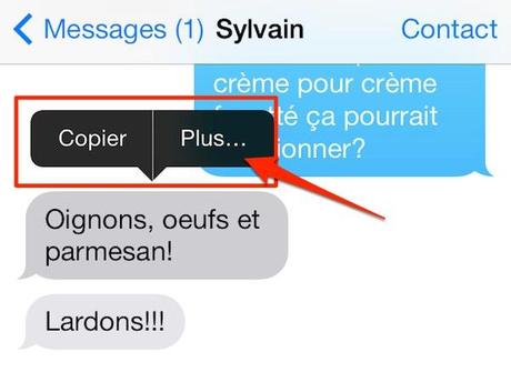 ios 7 imessage iphone supprimer iOS 7 iPad   iPhone : 5 nouvelles astuces