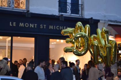 Inauguration de la boutique Le Mont St Michel, rue Vieille du Temple