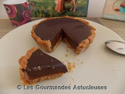 Tartelette gourmande au chocolat, pleine de surprises