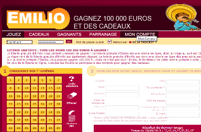 emilio Mode demploi: casino en ligne, loterie ou jeux primés