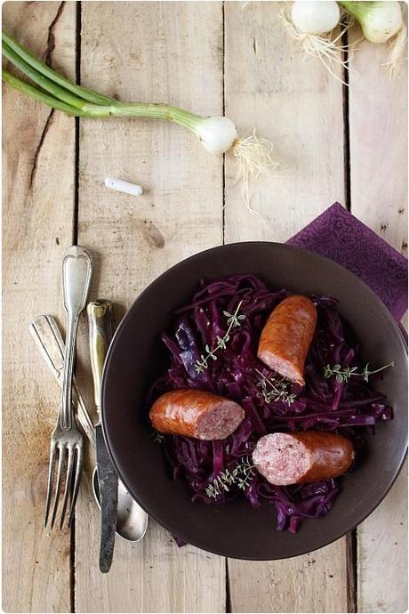 Diots de Savoie au chou rouge