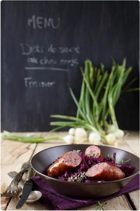 Diots de Savoie au chou rouge