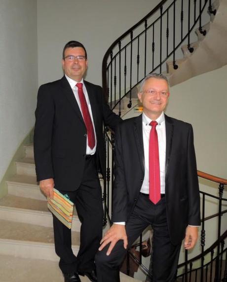 l'escalier intérieur de la Mairie 
