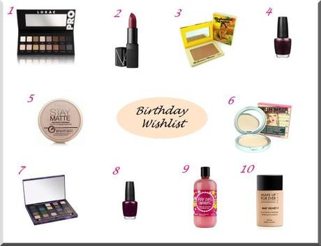 Birthday wishlist octobre