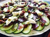 Tarte fine courgettes-tomates confites cabecou