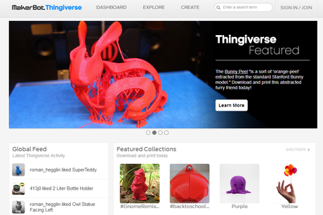Thingiverse: trouvez des patrons pour votre imprimante 3D