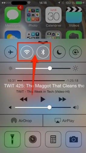 iphone desactiver bluetooth wifi iOS 7 : comment maximiser l’autonomie de votre iPhone ou iPad