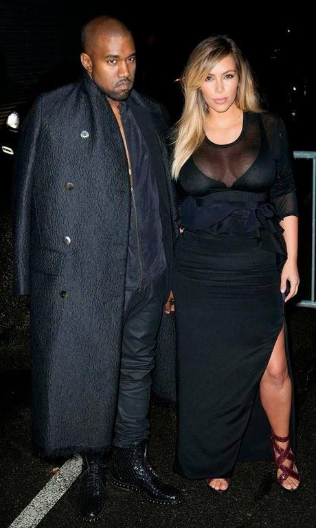 Kanye West et Kim Kardashian à la Fashion Week de Paris - 29.09.2013