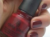 Bloody nails (One more Merlot China Glaze)