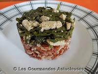 Tétragone au tofu et au riz rouge