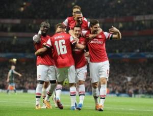 Ligue des Champions-Groupe F: Arsenal impressionnant