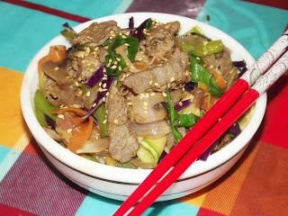 Bœuf  sauté aux légumes