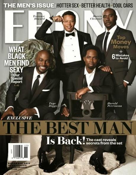 Kerry Washington en couverture d'Essence magazine, et deux couvertures d'Ebony pour l'équipe de Best Man
