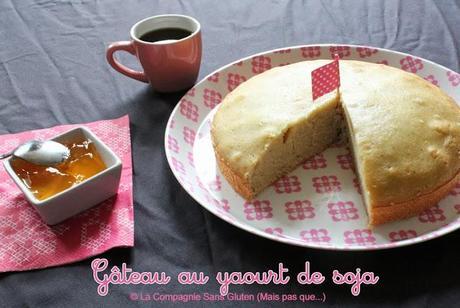 Gâteau au yaourt de soja, le classique en version sans gluten et sans lait