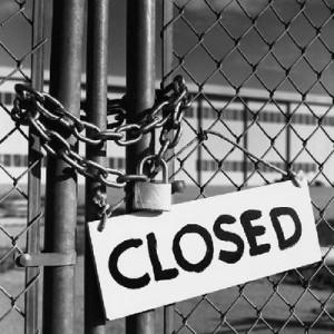 faillite d'entreprise - porte close