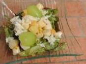 Salade noix Jacques, crabe fruits
