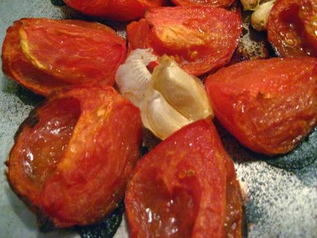 Potage aux tomates rôties