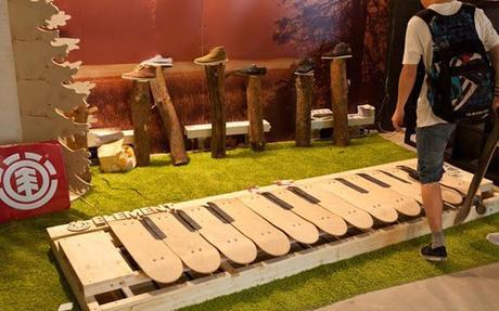 Element mix skateboard et piano