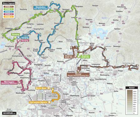 Tour de Pékin 2013 - parcours