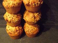 Petits muffins aux Niniches de Quiberon, miel, pain des Flandres Muffins aux Niniches de Quiberon, miel, pain des Flandres