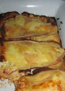 Lasagnes au fromage à raclette et à la tomate