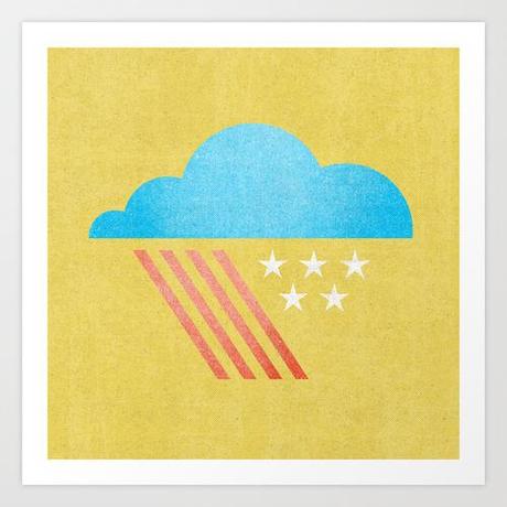 Patriotic Weather. Art Print by Nick Nelson | Society6