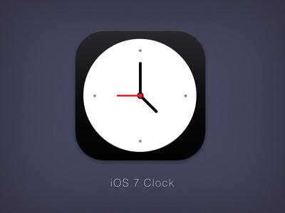 iOS 7: L'icône ''Clock'' est une VRAIE horloge...