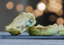 Tartelette artichaut, roquefort et jambon blanc