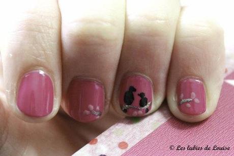 Manucure rose petits oiseaux - Les lubies de Louise (7 sur 9)