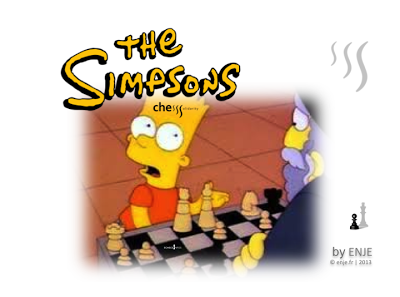 Bart Simpson joue aux échecs