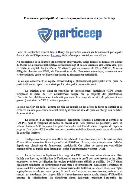 Retour sur les premières assises du financement participatif