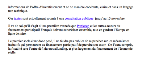 Retour sur les premières assises du financement participatif