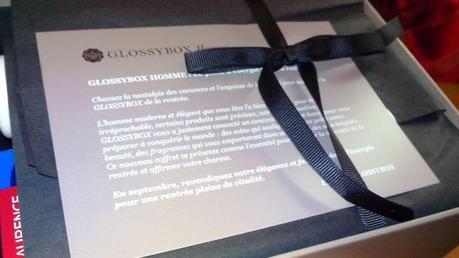 glossybox homme septembre 2013 / 2