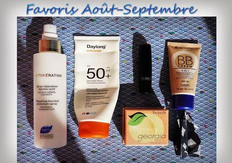 BB Cream 9 en 1, Teinte Light, Rimmel London, Poudre Georgia, Benefit, Rouge à lèvres Ultra Glossy Stylo SPF 15, N° 815 Rhododendron Pink, Kiko, PhytoKératine, Spray réparateur thermo-actif, Phyto, Daylong extrême SPF50+, Spirig http://recreationsdesophie.blogspot.fr