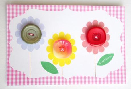 #fleurs #bouton #vintage plastique www.CocoFlower.net