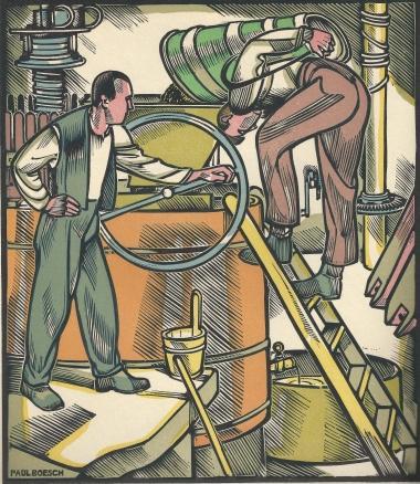 Paul Boesch - Octobre - Les vendanges