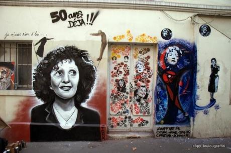 Mur Edith Piaf à Paris