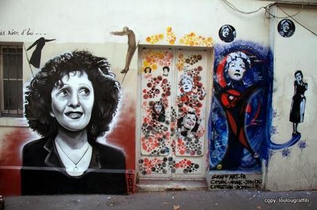 Mur Edith Piaf à Paris