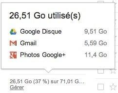 google drive espace stockage Google Drive: obtenez le détail de votre utilisation du stockage