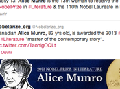 prix Nobel littérature 2013 attribué Alice Munro