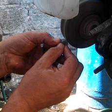 polissage de l'améthyste