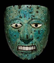 masque incrusté de pierres de turquoises