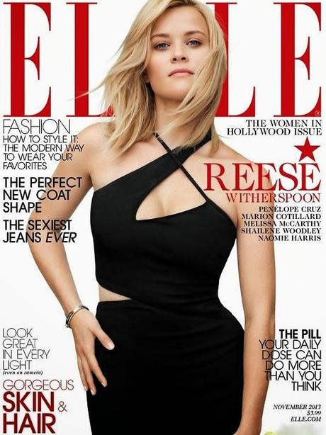 Reese Witherspoon en couverture du ELLE Magazine - The Women in Hollywood Issue