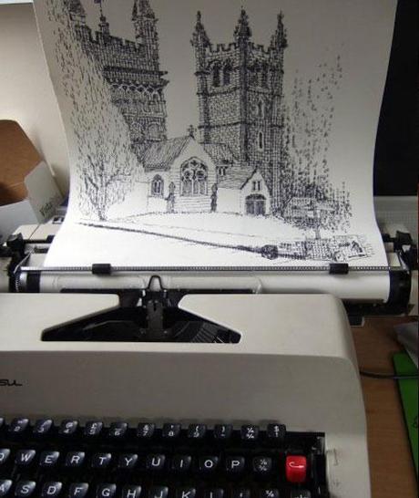 Keira Rathbone, la première artiste sur machine à écrire