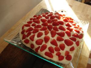 Pavlova à la fraise