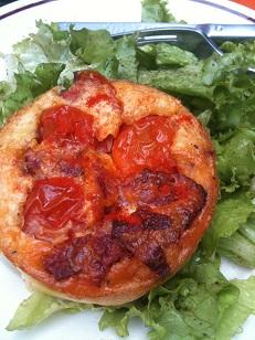 Flan tomate cerise chorizo