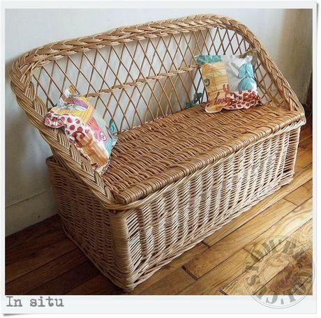 BANC-COFFRE VINTAGE - in situ